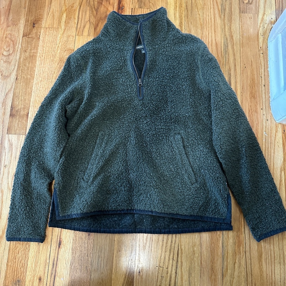 Cozy Green Fleece Pullover